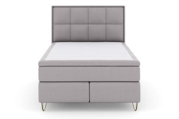 Sänkypaketti Choice No 5 140x200 Kova/Medium Lateksi - V.harmaa/V-Malli Metallijalat - Huonekalut - Sänky - Jenkkisängyt