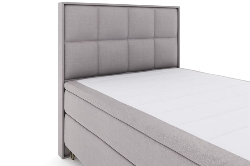 Sänkypaketti Choice No 5 140x200 Kova/Medium Lateksi - V.harmaa/V-Malli Metallijalat - Huonekalut - Sänky - Jenkkisängyt