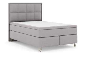 Sänkypaketti Choice No 5 140x200 Kova/Medium Lateksi - V.harmaa/V-Malli Metallijalat - Huonekalut - Sänky - Jenkkisängyt