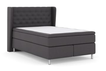 Sänkypaketti Choice No 5 140x200 Kova/Medium Watergel - Tummanharmaa/Metallijalat - Huonekalut - Sänky - Jenkkisängyt