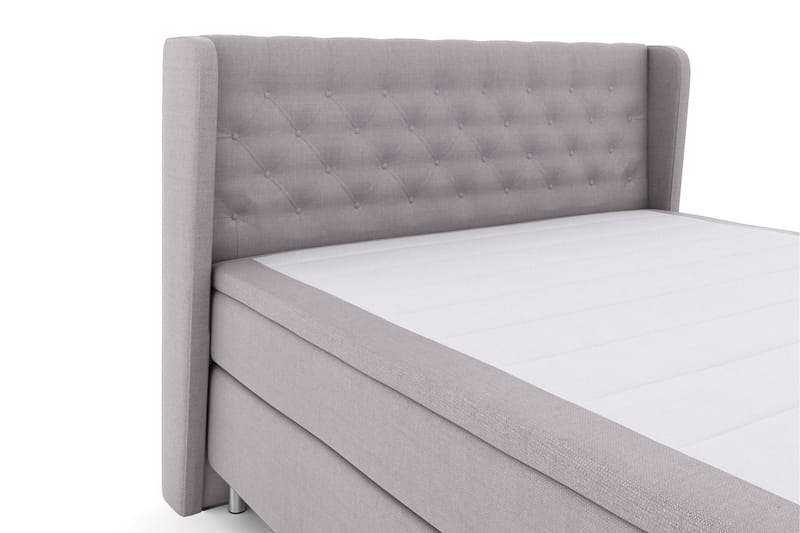 Sänkypaketti Choice No 5 160x200 Kova Watergel - Vaaleanharmaa/Metallijalat - Huonekalut - Sänky - Jenkkisängyt