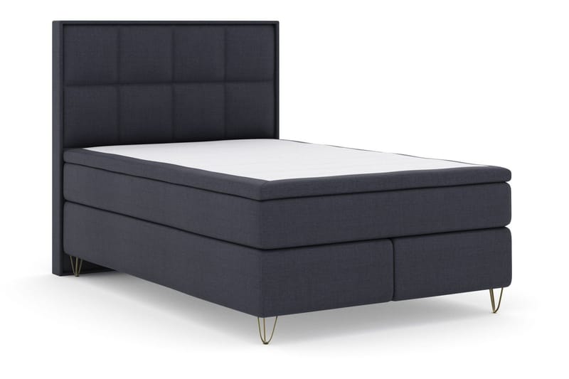 Sänkypaketti Choice No 5 160x200 Kova/Medium Watergel - Sininen/V-Malli Metallijalat - Huonekalut - Sänky - Jenkkisängyt