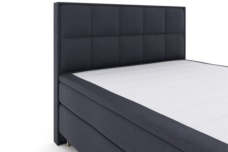 Sänkypaketti Choice No 5 180x200 Kova Lateksi - Sininen/Kulta Jalat - Huonekalut - Sänky - Jenkkisängyt