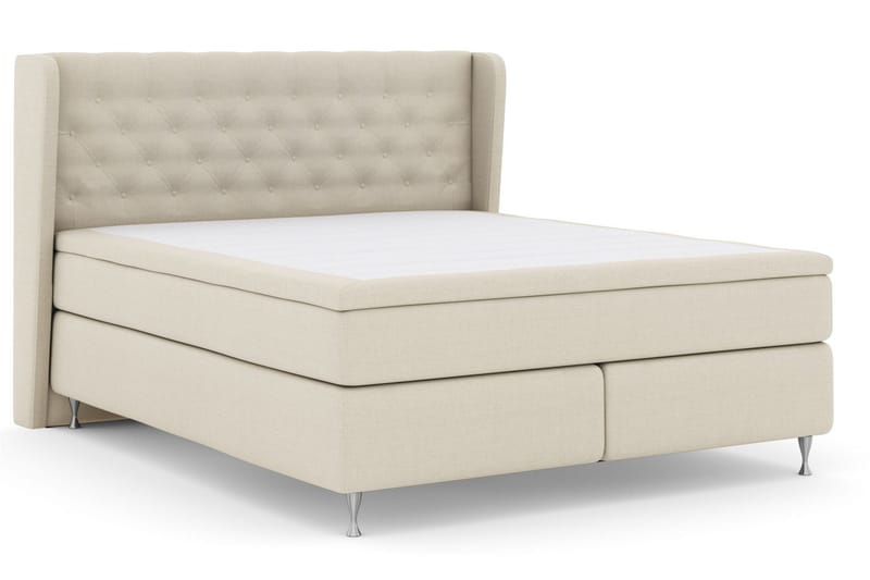 Sänkypaketti Choice No 5 180x200 Kova Watergel - Beige/Hopeajalat - Huonekalut - Sänky - Jenkkisängyt
