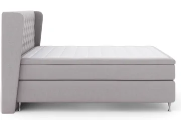 Sänkypaketti Choice No 5 180x200 Kova Watergel - Vaaleanharmaa/Hopeajalat - Huonekalut - Sänky - Jenkkisängyt