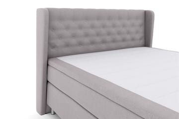 Sänkypaketti Choice No 5 180x200 Kova/Medium Lateksi - Vaaleanharmaa/Metallijalat - Huonekalut - Sänky - Jenkkisängyt