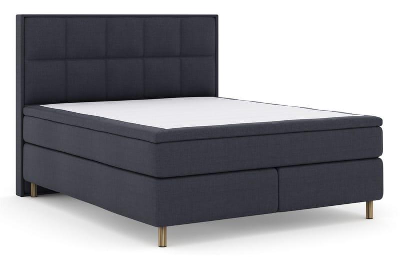 Sänkypaketti Choice No 5 180x200 Medium Watergel - Sininen/Kuparijalat - Huonekalut - Sänky - Jenkkisängyt