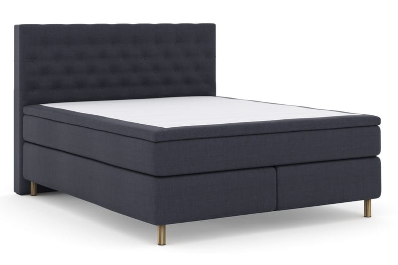 Sänkypaketti Choice No 5 210x210 Medium Lateksi - Sininen/Kuparijalat - Huonekalut - Sänky - Jenkkisängyt