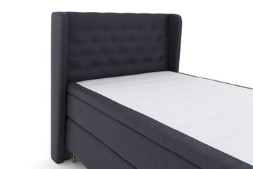 Sänkypaketti Choice No 6 120x200 Kova Memory/Pussijousi - Sininen/V-Malli Metallijalat - Huonekalut - Sänky - Jenkkisängyt