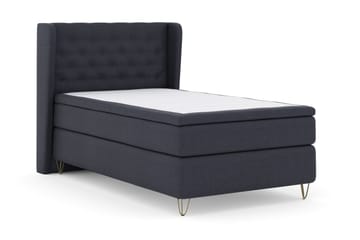 Sänkypaketti Choice No 6 120x200 Kova Memory/Pussijousi - Sininen/V-Malli Metallijalat - Huonekalut - Sänky - Jenkkisängyt