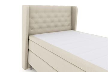Sänkypaketti Choice No 6 120x200 Medium Memory/Pussijousi - Beige/Hopeajalat - Huonekalut - Sänky - Jenkkisängyt