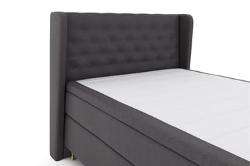 Sänkypaketti Choice No 6 140x200 K/M Lateksi/Memory - Tummanharmaa/Kulta Jalat - Huonekalut - Sänky - Jenkkisängyt