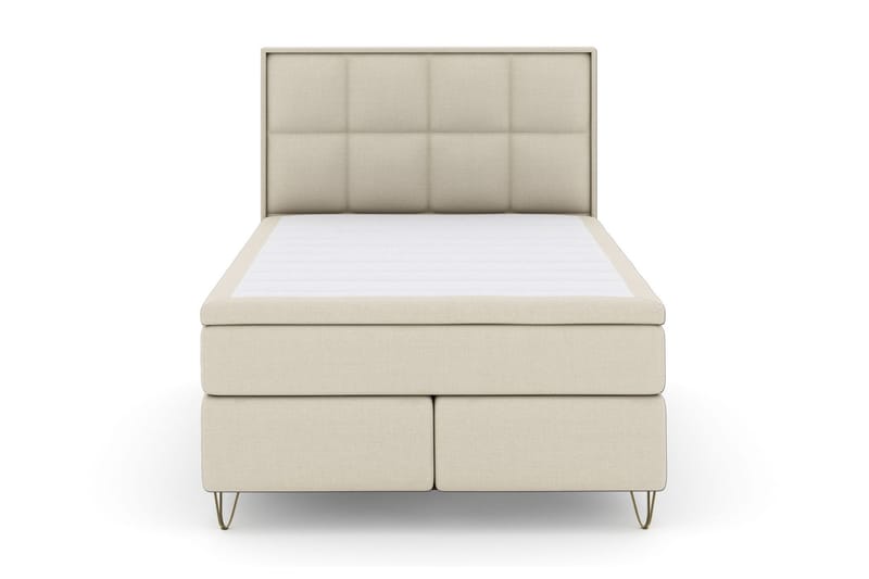 Sänkypaketti Choice No 6 140x200 K/M Memory/Pussijousi, Beige/V-Malli Metallijalat