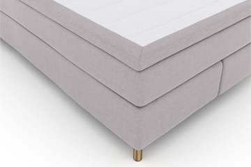 Sänkypaketti Choice No 6 140x200 Kova/Medium Watergel - Vaaleanharmaa/Kuparijalat - Huonekalut - Sänky - Jenkkisängyt