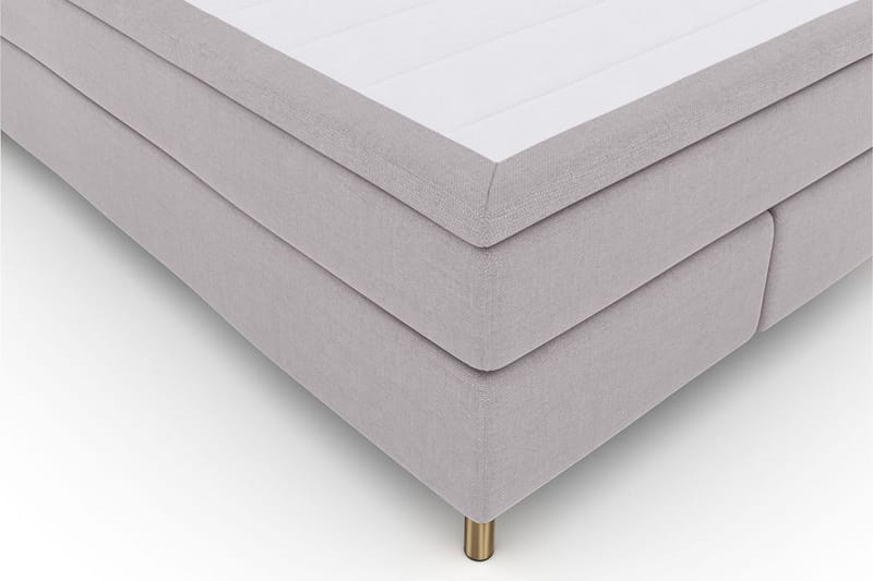 Sänkypaketti Choice No 6 140x200 Kova/Medium Watergel - Vaaleanharmaa/Kuparijalat - Huonekalut - Sänky - Jenkkisängyt