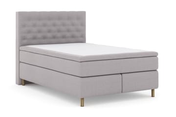 Sänkypaketti Choice No 6 140x200 Kova/Medium Watergel - Vaaleanharmaa/Kuparijalat - Huonekalut - Sänky - Jenkkisängyt