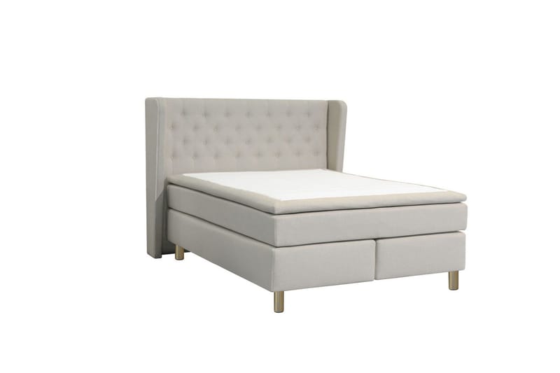 Sänkypaketti Choice No 6 160x200 Kova Memory/Pussijousi - Beige/Kuparijalat - Huonekalut - Sänky - Jenkkisängyt