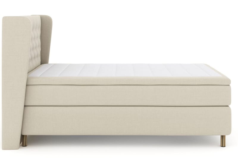 Sänkypaketti Choice No 6 160x200 Kova Memory/Pussijousi - Beige/Kuparijalat - Huonekalut - Sänky - Jenkkisängyt