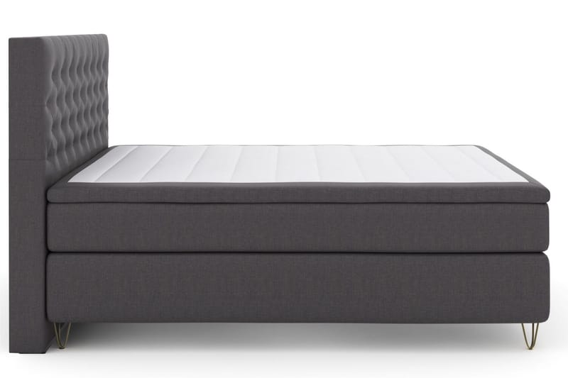Sänkypaketti Choice No 6 160x200 Kova Watergel - T.harmaa/V-malli Metallijalat - Huonekalut - Sänky - Jenkkisängyt