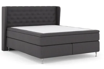 Sänkypaketti Choice No 6 160x200 Kova/Medium Watergel - Tummanharmaa/Hopeajalat - Huonekalut - Sänky - Jenkkisängyt