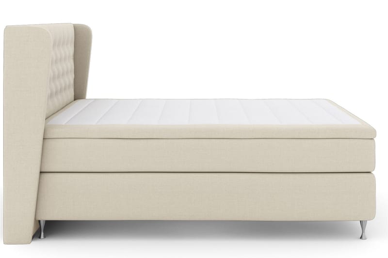Sänkypaketti Choice No 6 180x200 Kova Watergel - Beige/Hopeajalat - Huonekalut - Sänky - Jenkkisängyt