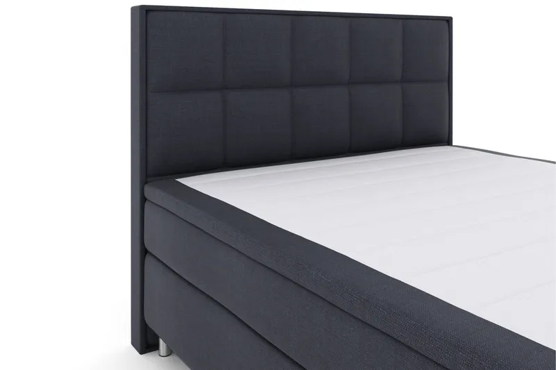 Sänkypaketti Choice No 6 180x200 Kova/Medium Watergel - Sininen/Metallijalat - Huonekalut - Sänky - Jenkkisängyt