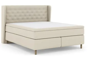 Sänkypaketti Choice No 6 210x210 Medium Watergel - Beige/Kuparijalat - Huonekalut - Sänky - Jenkkisängyt