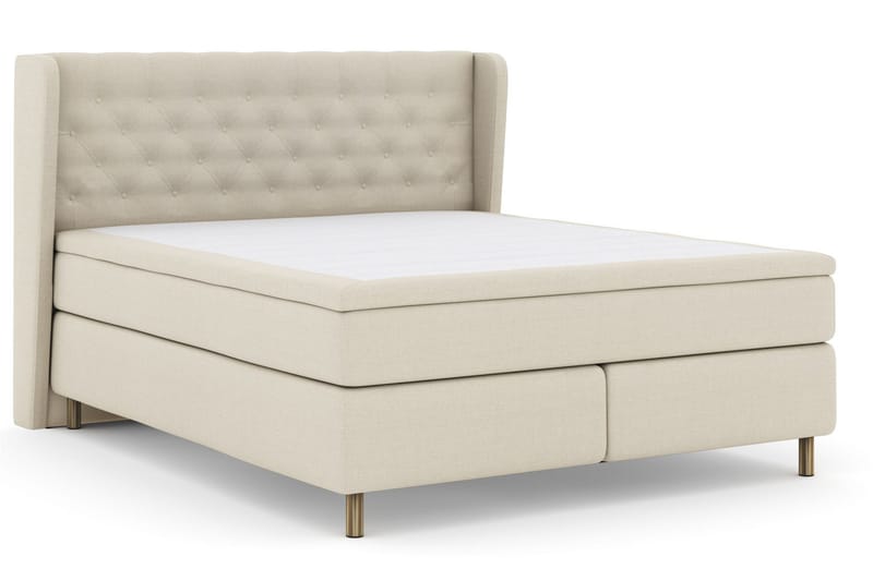 Sänkypaketti Choice No 6 210x210 Medium Watergel - Beige/Kuparijalat - Huonekalut - Sänky - Jenkkisängyt