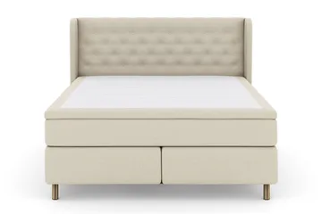Sänkypaketti Choice No 6 210x210 Medium Watergel - Beige/Kuparijalat - Huonekalut - Sänky - Jenkkisängyt