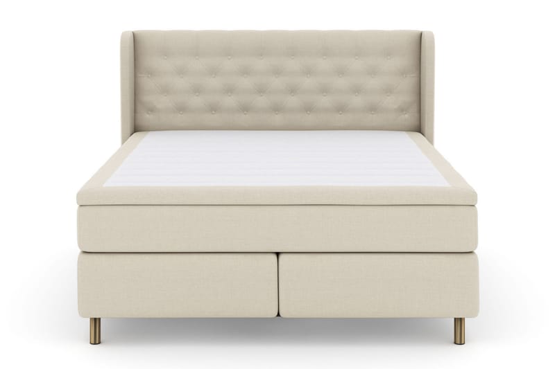 Sänkypaketti Choice No 6 210x210 Medium Watergel - Beige/Kuparijalat - Huonekalut - Sänky - Jenkkisängyt