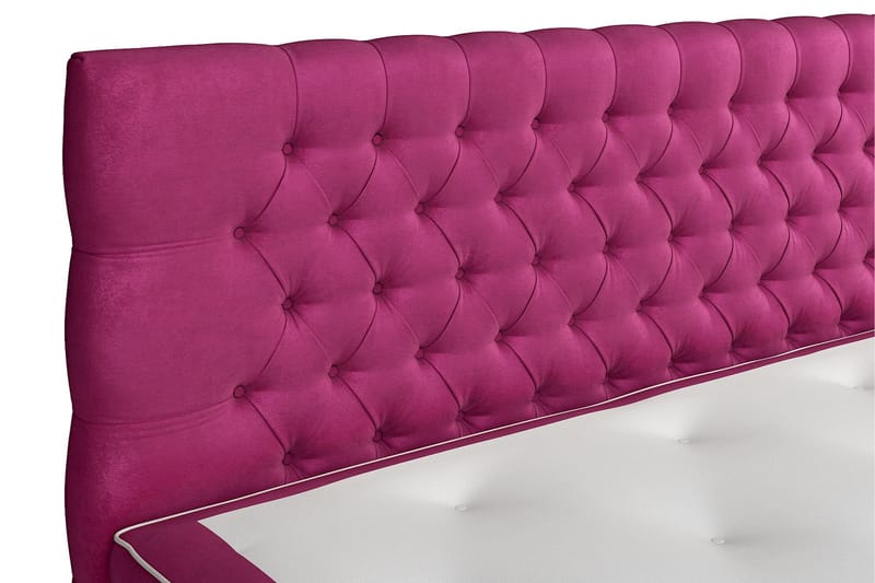 Sänkypaketti Estelle 210x210 cm Sametti - Roosa - Huonekalut - Sänky - Sänkypaketti