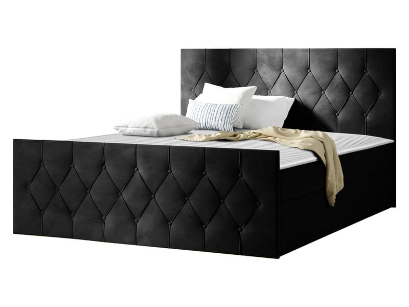 Jenkkisänky 127x216 cm, Musta