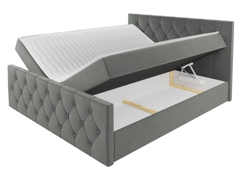 Jenkkisänky 187x216 cm - Beige - Huonekalut - Sänky - Sänkypaketti