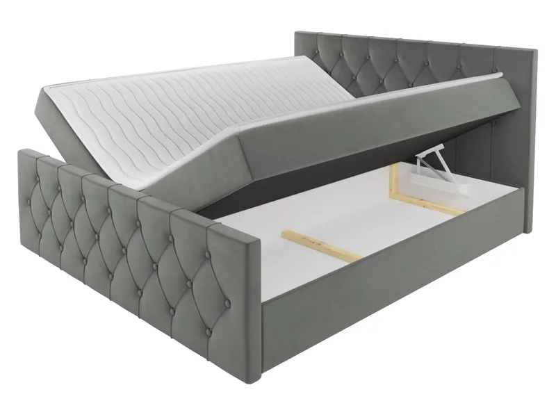 Jenkkisänky 187x216 cm - Punainen - Huonekalut - Sänky - Sänkypaketti