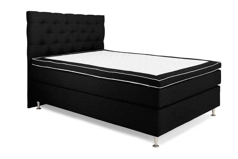 Jenkkisänky Boxford 140x200 - Musta - Huonekalut - Sänky - Jenkkisängyt