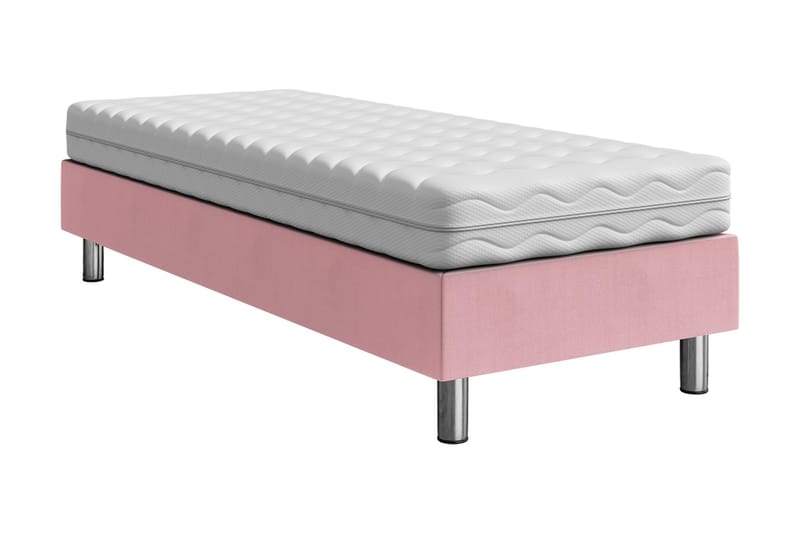 Jenkkisänky Forenza 80x200 cm - Vaaleanpunainen - Huonekalut - Sänky - Sänkypaketti