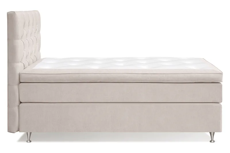 Jenkkisänky Joluma 120x200 cm Kiinteä - Vaalea beige - Huonekalut - Sänky - Sänkypaketti