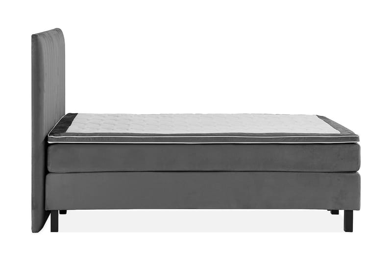 Jenkkisänky Juliett 120x200cm - Tummanharmaa/Sametti - Huonekalut - Sänky - Yhden hengen sängyt