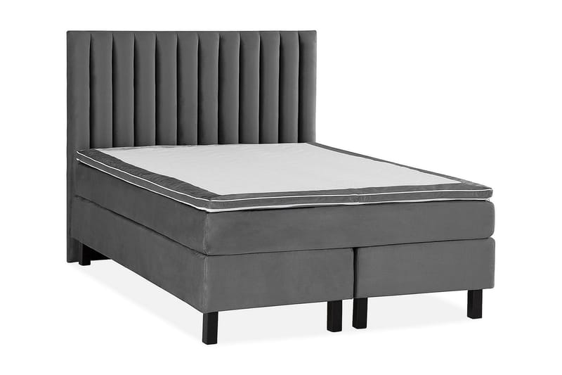 Jenkkisänky Juliett 120x200cm - Tummanharmaa/Sametti - Huonekalut - Sänky - Yhden hengen sängyt