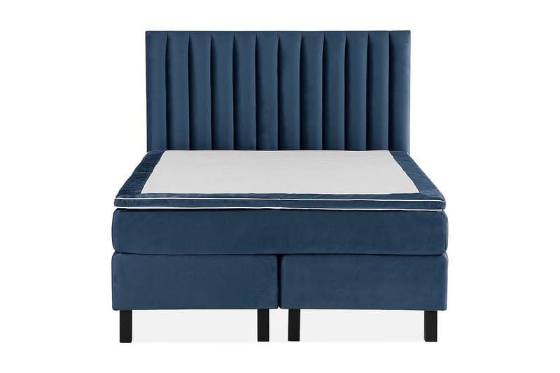 Jenkkisänky Juliett 120x200cm - Tummansininen/Sametti - Huonekalut - Sänky - Jenkkisängyt