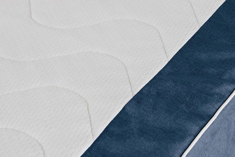 Jenkkisänky Juliett 120x200cm - Tummansininen/Sametti - Huonekalut - Sänky - Yhden hengen sängyt