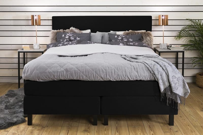 Jenkkisänky Juliett 180x200 - Musta - Huonekalut - Sänky - Jenkkisängyt