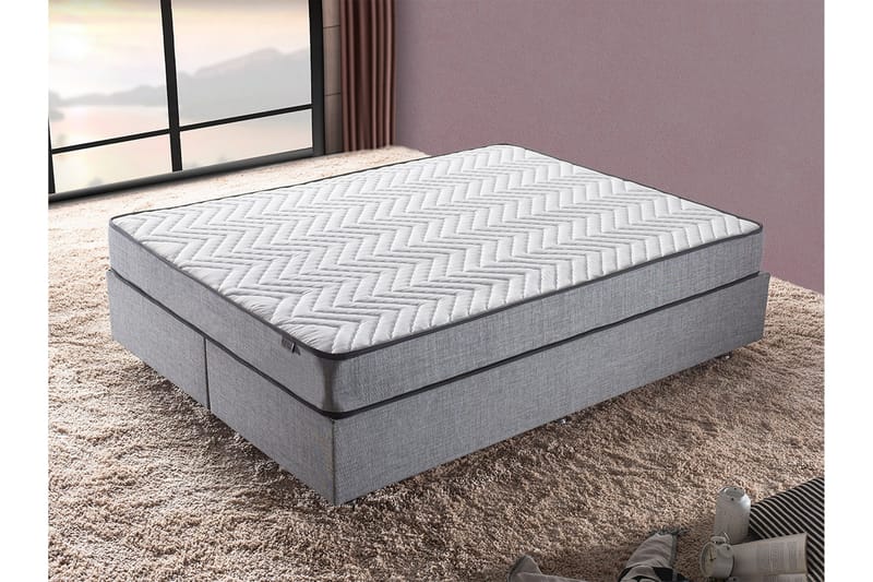 Jenkkisänky Zilarra 140x190 cm - Harmaa - Huonekalut - Sänky - Sängyt säilytystilalla