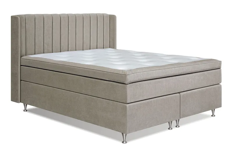 Sänkypaketti Joluma 160x200 cm Kiinteä - Beige - Huonekalut - Sänky - Sänkypaketti