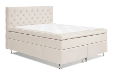 Sänkypaketti Joluma 160x200 cm Kiinteä - Vaalea beige - Huonekalut - Sänky - Jenkkisängyt
