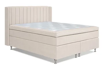 Sänkypaketti Joluma 180x200 cm Kiinteä/Medium - Vaalea beige - Huonekalut - Sänky - Yhden hengen sängyt