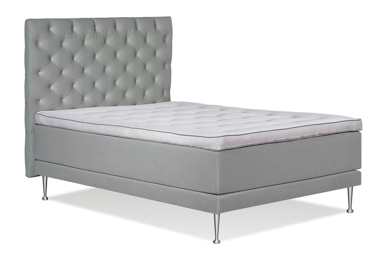 Kolina Jenkkisänky 140 cm - Vaaleanharmaa - Huonekalut - Sänky - Sänkypaketti