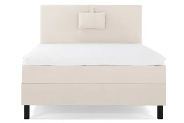 Sänkypaketti Lucky 120x200 Sileä Sängynpääty Beige - Vaahto Niskatyyny Pieni - Huonekalut - Sänky - Jenkkisängyt