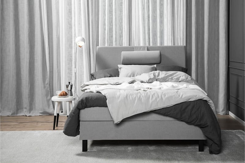 Sänkypaketti Lucky 120x200 Polyeetteri Sileä - Harmaa - Huonekalut - Sänky - Yhden hengen sängyt