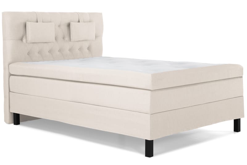 Sänkypaketti Lucky 140x200 Diamant Sängynpääty Beige - Memory Niskatyyny Pieni - Huonekalut - Sänky - Jenkkisängyt